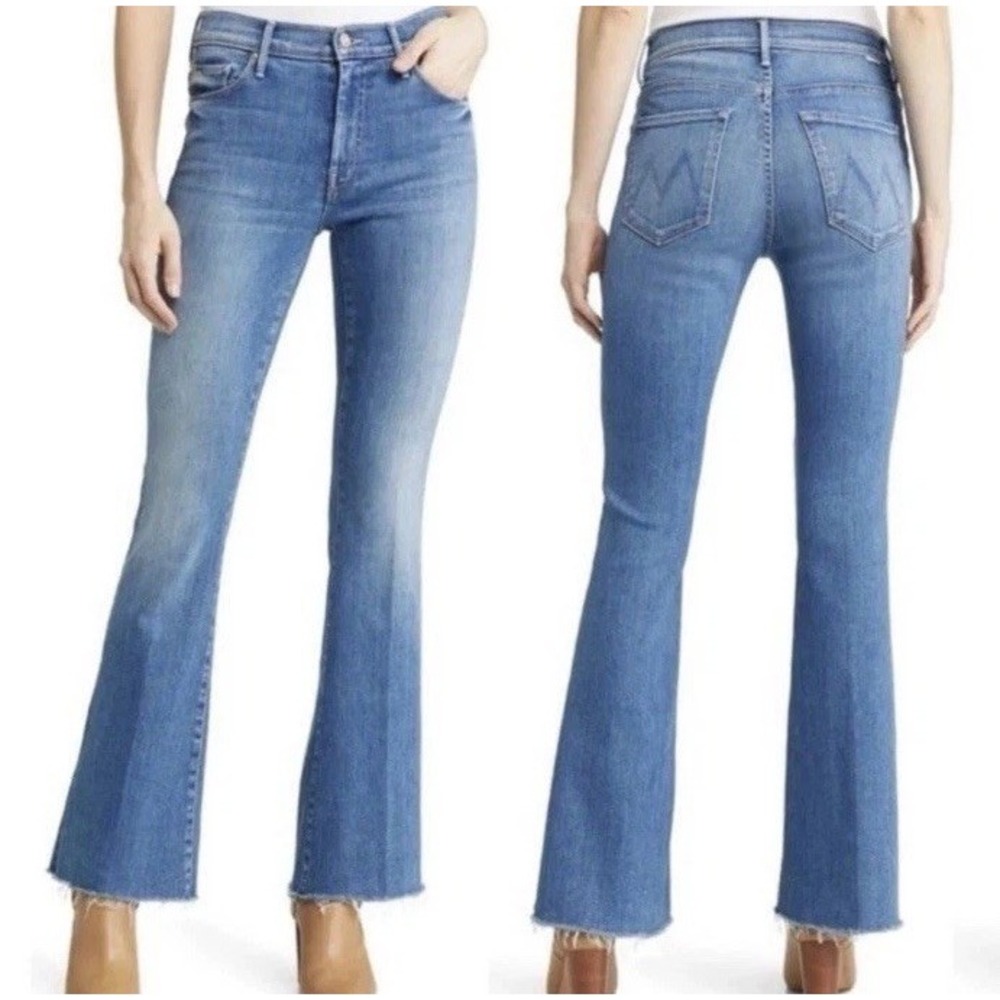 Mother Weekender Fray Groovy Kind Of Love flared jeans Size 23 No Pilling